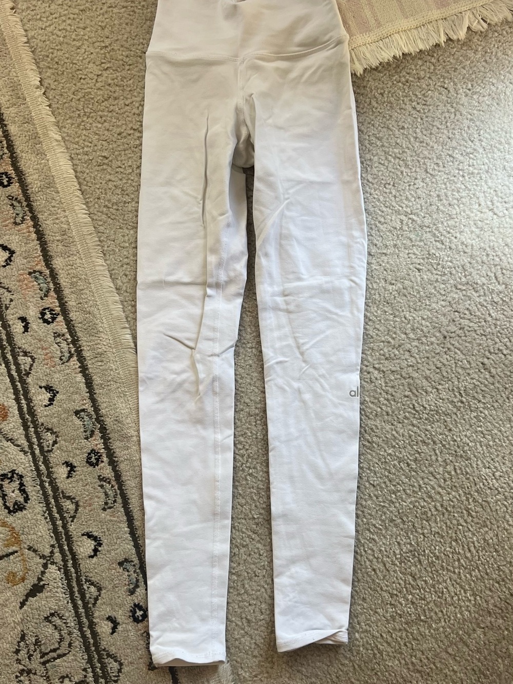ALO Yoga White High-Rise Leggings
